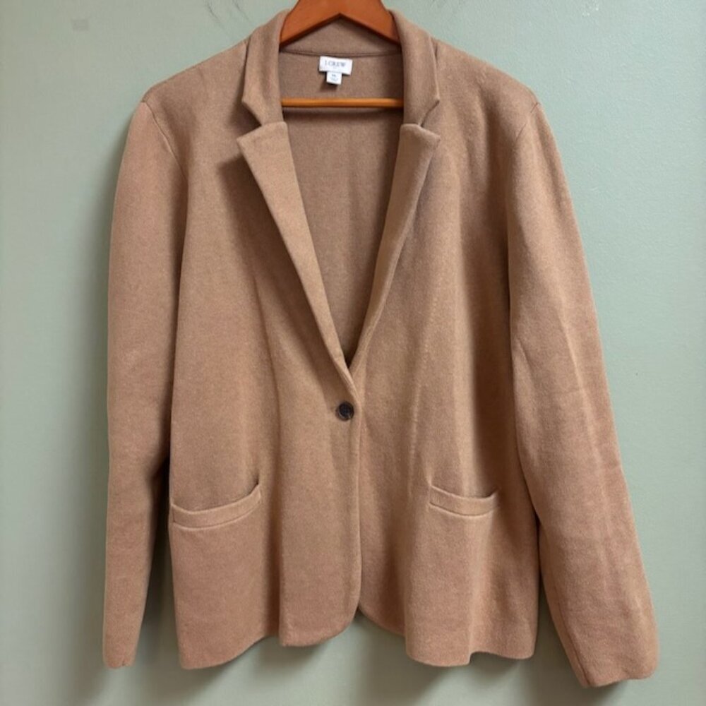 J Crew Factory Womens Schoolboy Sweater Blazer Size XL Casual Preppy Office Work